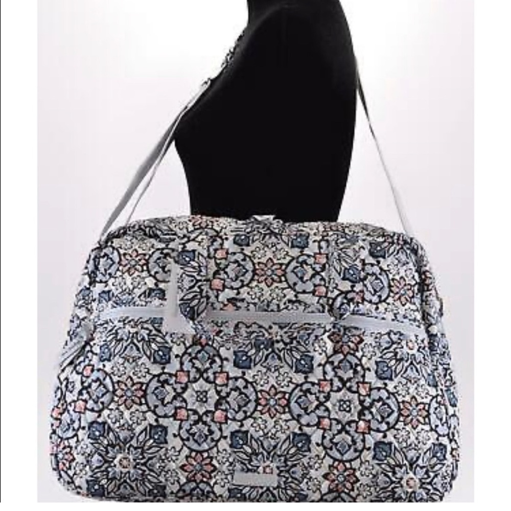 Vera Bradley Medium Travel Tote Lisbon Medallion  lightly used